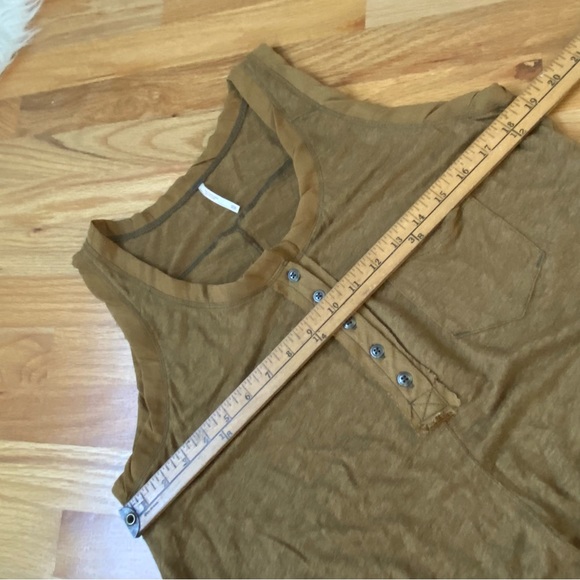 Free People NWOT Linen Tank Travelers Tank Moss - Picture 11 of 14